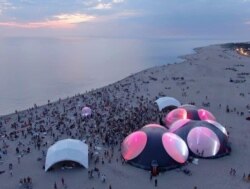 Фестиваль на пляже в Янтарном