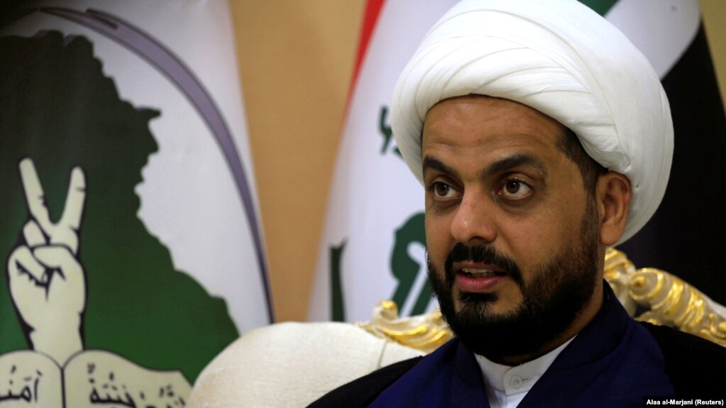 Qais al-Khazali, leader of Asaib Ahl Al-Haq, during an interview with Reuters in November 2018. 