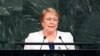 Shefja e Kombeve të Bashkuara për të Drejta të Njeriut, Michelle Bachelet.
