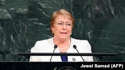 Новий верховний комісар ООН із прав людини Мішель Бачелет вперше виступила в Раді ООН з прав людини