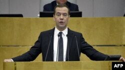 Russian Prime Minister Dmitry Medvedev (file photo)