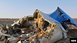Останки потерпевшего крушения в Египте российского самолета.