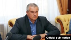 Глава российской власти Крыма Сергей Аксенов