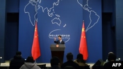 File Photo: Chinese Foreign Ministry spokesman Geng Shuang speaks during the daily press briefing in Beijing on March 18, 2020