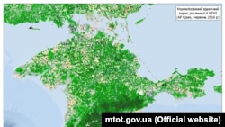 Дані про стан рослинності в Криму за 2016 рік