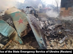Обломки российского Су-34, сбитого над Харьковом 8 марта