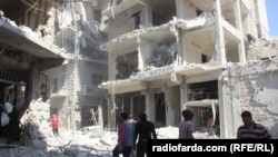 Алеппо после бомбардировки