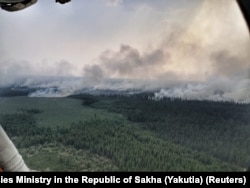 Горить тайга. Сибір, Росія