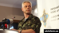 Ukraine -- Andriy Lysenko, National Security Council spokesman, Kyiv, 18Jul2014