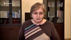 Armenia - Constitutional Court Judge Alvina Gyulumian is interviewed by RFE/RL, Yerevan, November 15, 2019.