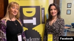 Adela Cristea, fondatoarea Ascent Group, și Lia Bejenaru
