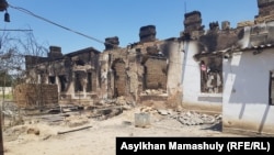 Арысь после взрывов на складе боеприпасов в воинской части города 24 июня. Туркестанская область. 29 июня 2019 года.
