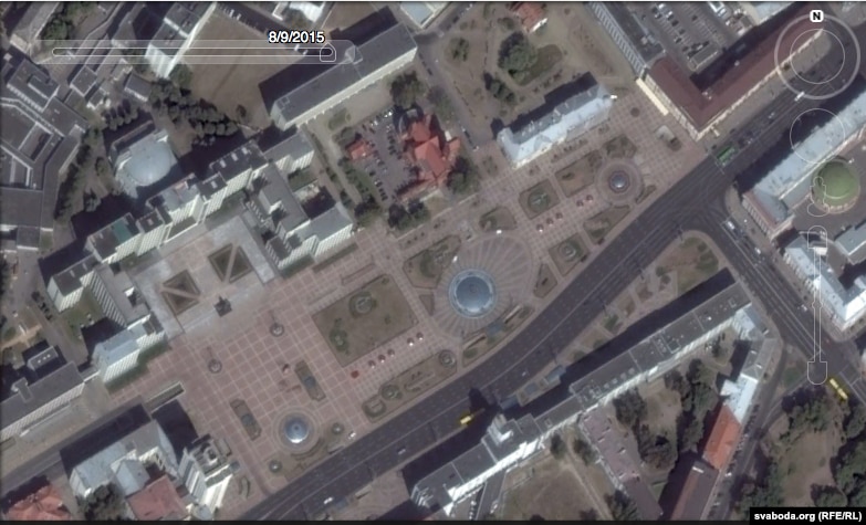 Belarus - photo of Minsk from satellite, Google Maps