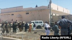 A suicide bomber detonated a car packed with explosives in a parking lot near the main police headquarters in the Lashkar Gah, the provincial capital of the southern Helmand province on August 23.