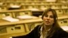 Armenia - Zaruhi Postanjian at her MP seat at the National Assembly’s chamber, Yerevan, Dec2007