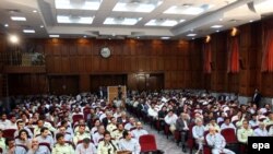 A scene from one of the mass trials in a revolutionary court in August