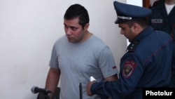 Armenia - Opposition activist Gevorg Safarian goes on trial in Yerevan, 20May2016.