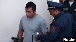 Armenia - Opposition activist Gevorg Safarian goes on trial in Yerevan, 20May2016.
