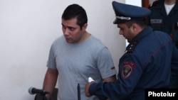 Armenia - Opposition activist Gevorg Safarian goes on trial in Yerevan, 20May2016.