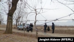 Kyrgyzstan - Border outpost "Charbak" Batken region (around Uzbek enclaves Sokh), 15Dec2012