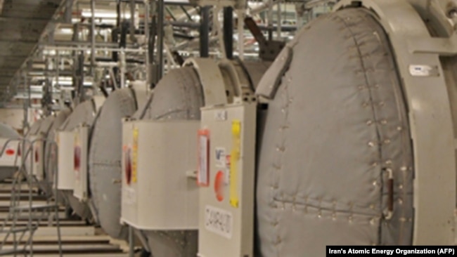 The interior of the Fordow Uranium Conversion Facility in Qom, Iran (file photo)