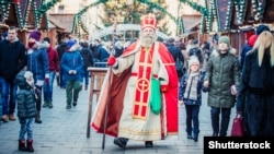 Святий Миколай на Львівському різдвяному ярмарку