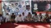 Journalist protest in front of the provincial legislature in Balochistan in September.