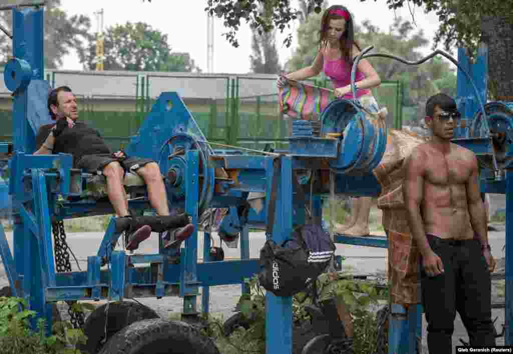 The rugged machines give the gym a distinctive Mad Max vibe.&nbsp;