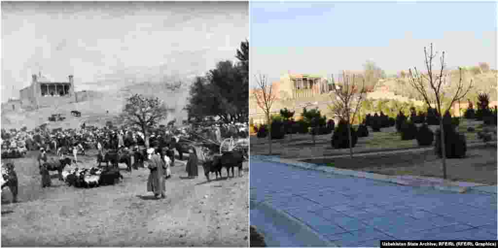 The original Hazrat-e Khizr mosque was destroyed by Genghis Khan but was later rebuilt over the centuries.