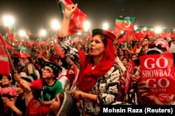 FILE: Pakistan Tehreek-e Insaf (PTI) during a rally in Lahore, Pakistan