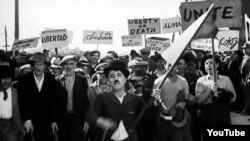 "Müasir zaman" filmindn Charlie Chaplin, 1936