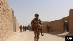 افغان سربازان په هلمند ولایت کې د ګزمې مهال