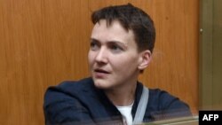 Надежда Савченко сотта отыр. Донецк, 22 наурыз 2016 жыл.