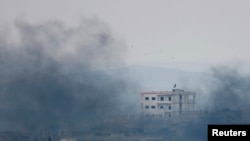 Бои в районе сирийского города Кобани.