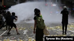 Protestat në Hong Kong. 