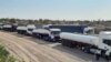 IRNA published this photo of fuel tankers lining up near an unidentified border point in Iran. Undated.