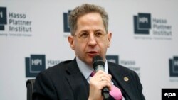 German domestic intelligence chief, Hans-Georg Maassen, takes part in the Potsdam Conference on National Cybersecurity, in Potsdam, May 4, 2017