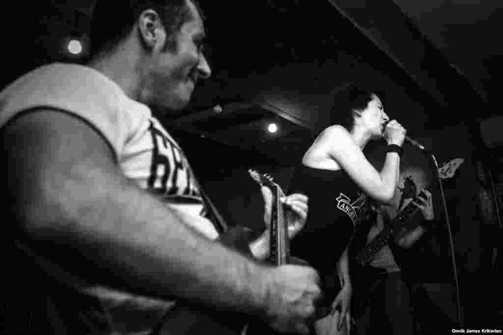 The Russian-Georgian punk band Catalina, formed last year, performs at the Valhalla Bar in Tbilisi&rsquo;s Old Town. It&rsquo;s lead singer, Maria Pronchenko says the band&rsquo;s songs are intended to encourage young people to think for themselves.