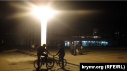 In Simferopol se folosesc generatoare cu petrol.