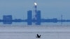 Спалювання газу Росією. Газовий факел у бухті Портова на узбережжі Фінської затоки в Ленінградській області, 26 серпня 2022 року