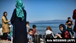 Migranti iz Afganistana nakon prelaza Egejskog mora, arhivska fotografija 