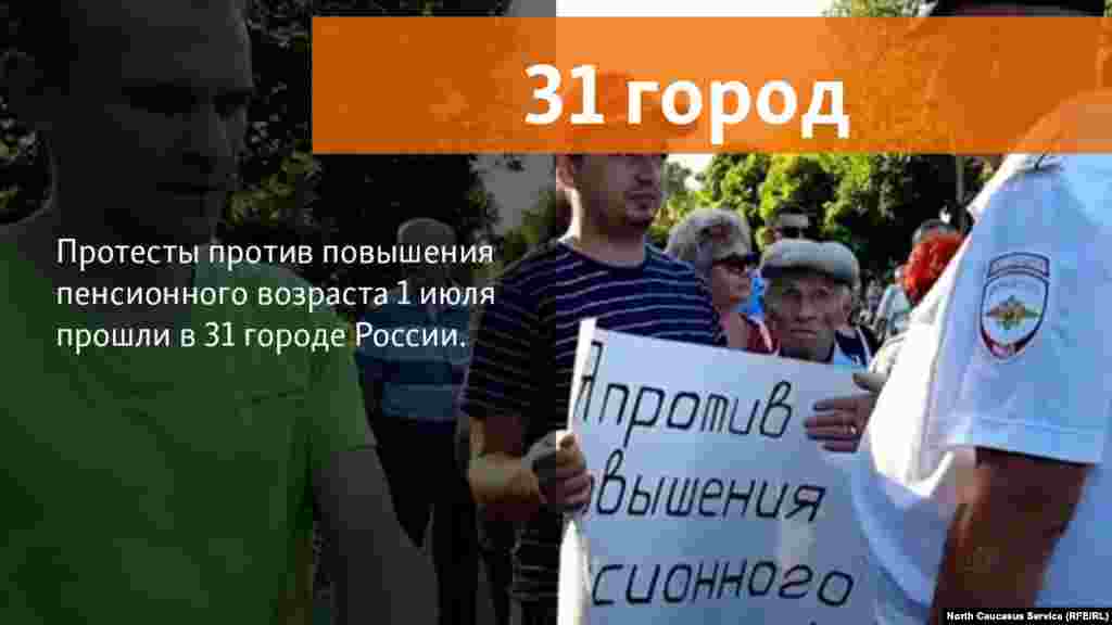2.07.2018 // В России люди вышли протестовать против пенсионной реформы.