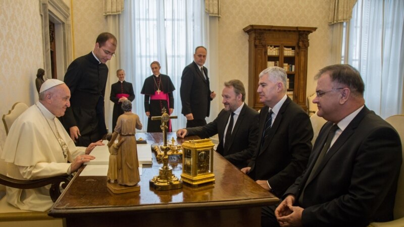Predsjedništvo BiH u audijenciji kod pape Franje u Vatikanu