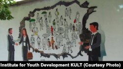 Jedan od grafita kampanje Instituta za razvoj mladih KULT