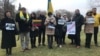 Акция в поддержку Украины у посольства РФ в Вильнюсе, 26 ноября 2018 года