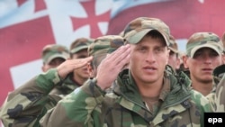 Вояки грузинської бригади 