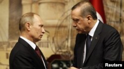 Російський президент Володимир Путін і прем’єр-міністр Туреччини Реджеп Тайїп Ердоган, Стамбул, 3 грудня 2012 року