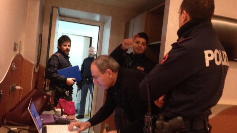 Italian Police Try To Arrest Armenian Opposition Leader