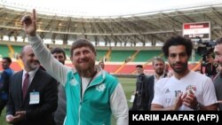 Рамзан Кадыров и звезда египетской сборной футболист Мохамед Салах