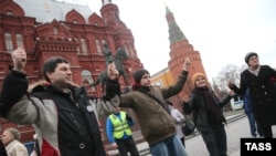 Акция в поддержку "узников Болотной" на Манежной площади. 6 апреля, 2014